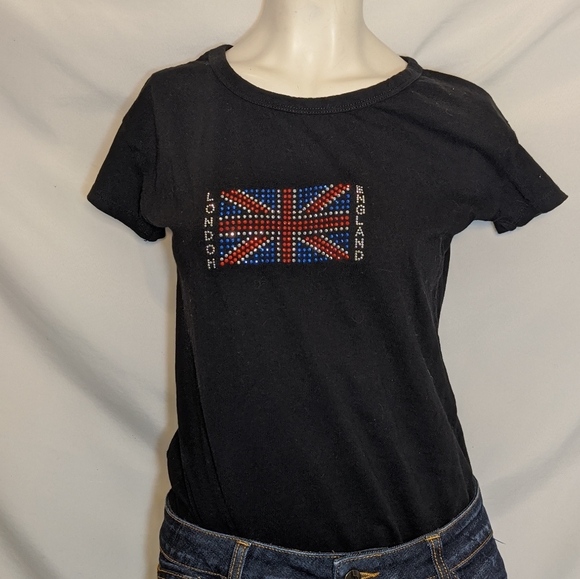TUR | bedazzle| London England | cotton | Brit |XL - Picture 2 of 8